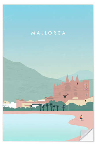 Selvklebende plakat Palma de Mallorca