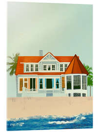 Tableau en verre acrylique Beach House