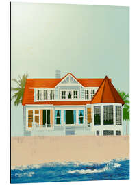 Aluminium print Beach House