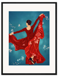 Gerahmter Kunstdruck Tänzerin