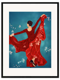 Gerahmter Kunstdruck Tänzerin