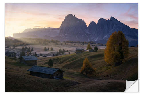 Vinilo para la pared First Light At Alpe Suisi