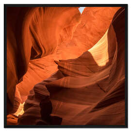 Gerahmter Kunstdruck Lower Antelope Canyon