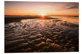 Foam board print An evening at the beach