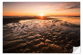 Selvklebende plakat An evening at the beach