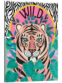 Aluminium print Wild tiger