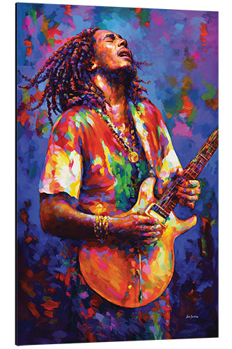 Cuadro de aluminio Bob Marley, Colourful