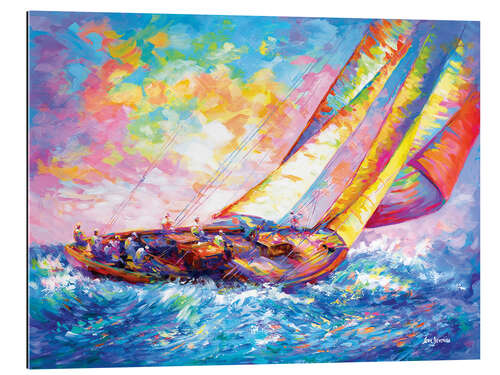 Gallery print Yacht on Colorful Seas