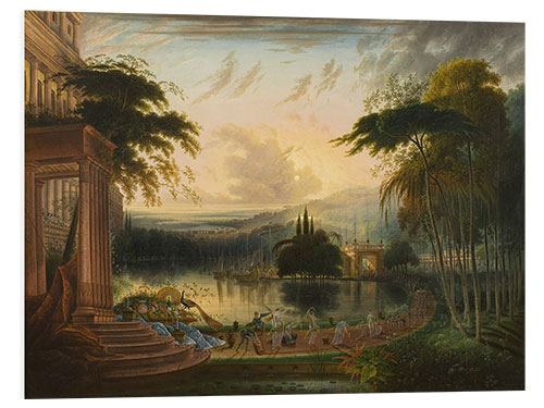 Bilde på skumplate A Romantic Landscape with the Arrival of the Queen of Sheba