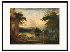 Framed art print A Romantic Landscape with the Arrival of the Queen of Sheba