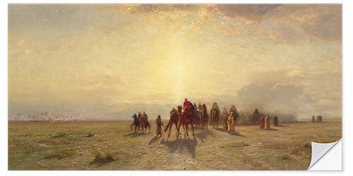 Naklejka na ścianę Caravan in the Desert