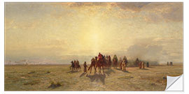 Naklejka na ścianę Caravan in the Desert