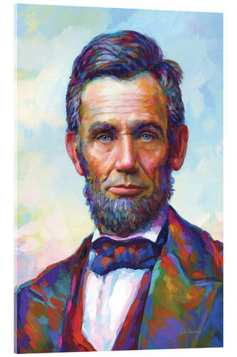 Acrylic print Abraham Lincoln Modern Portrait