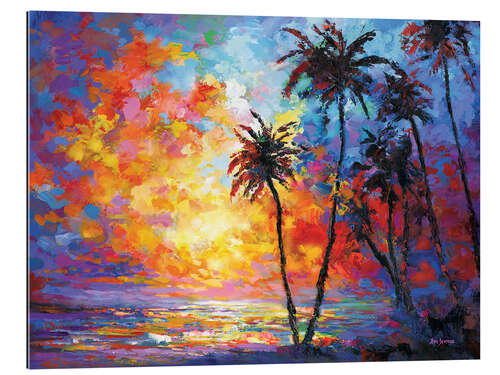 Tableau en plexi-alu Sunset Beach