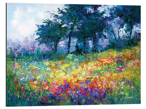 Quadro em alumínio Colourful Wildflowers in Bloom II