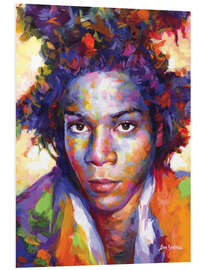 Foam board print Basquiat Modern Portrait