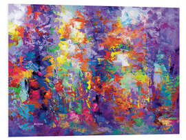 Foam board print Magical Colourful Forest