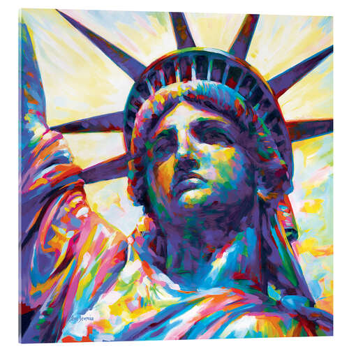 Acrylglas print Lady Liberty Pop Art