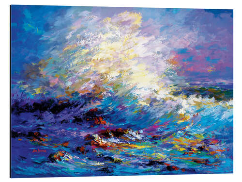 Quadro em alumínio Colourful Ocean Waves