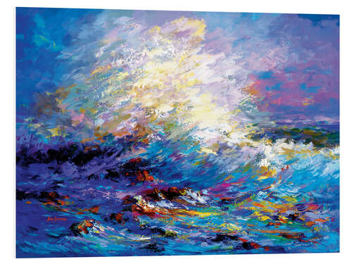 Foam board print Colourful Ocean Waves