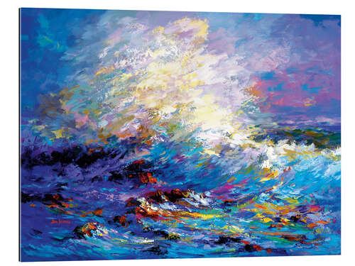 Tableau en plexi-alu Colourful Ocean Waves