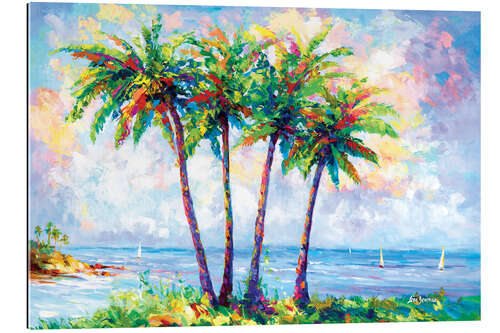 Tableau en plexi-alu Tropical Palm Trees I