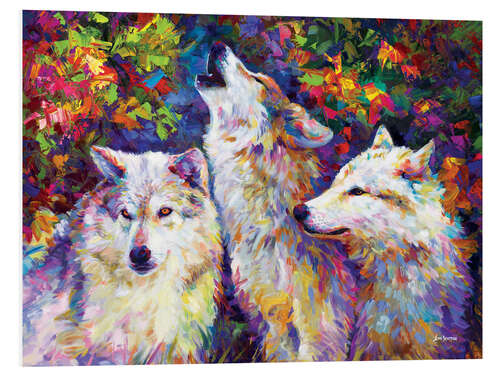 Obraz na PCV Majestic Wolves Colourful