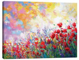 Leinwandbild  Farbenfrohe Wildblumen - Leon Devenice