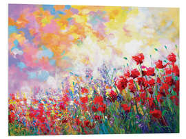 Tableau en PVC Colourful Wildflowers