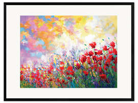 Framed art print Colourful Wildflowers