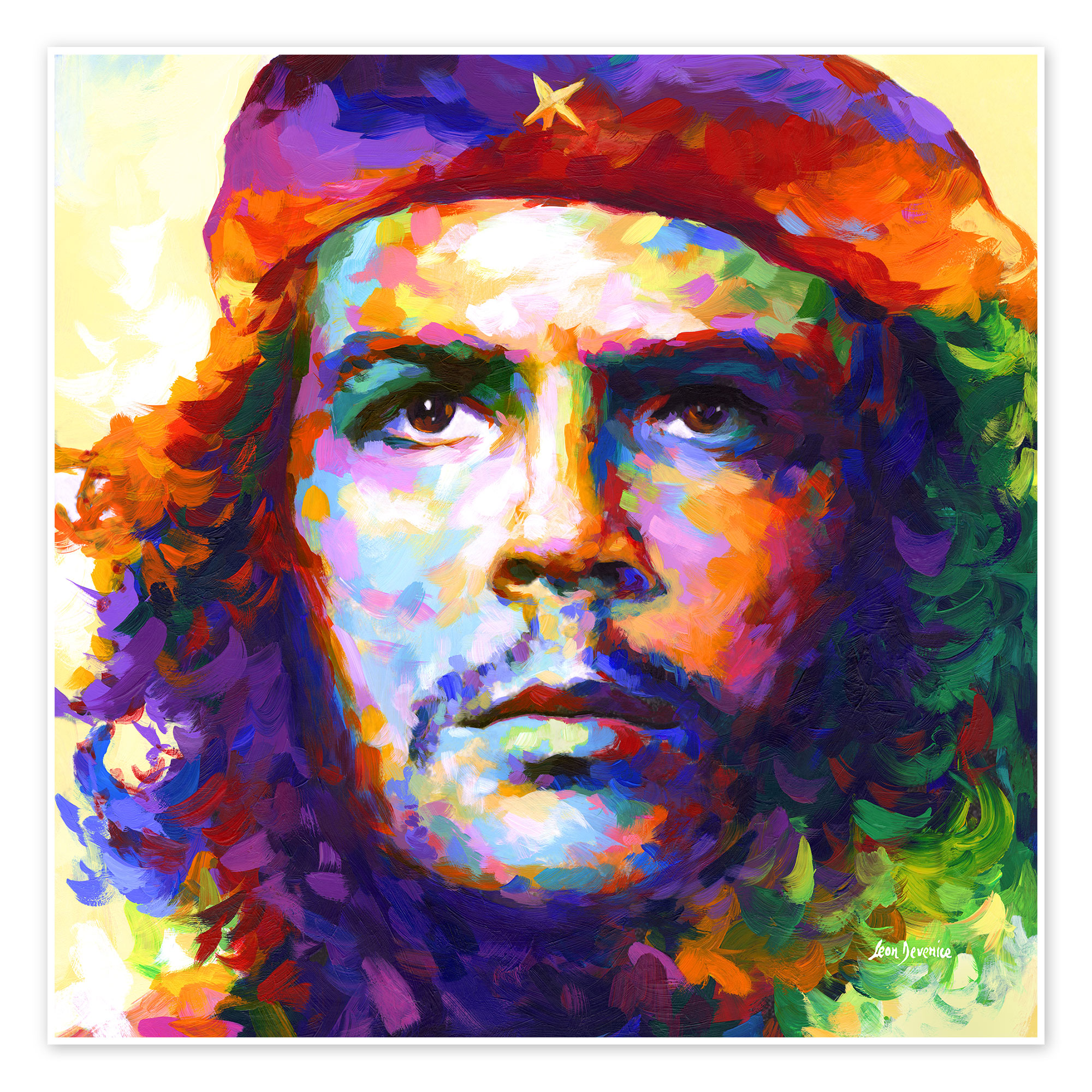 Che Guevara Modern Portrait print by Leon Devenice