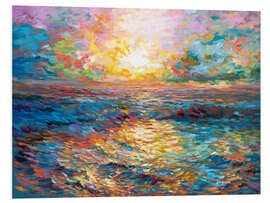 Foam board print Colourful Sunset