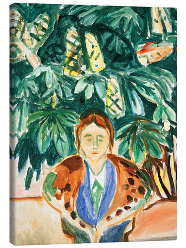 Canvas print Under the Chestnut Tree (Portrait)