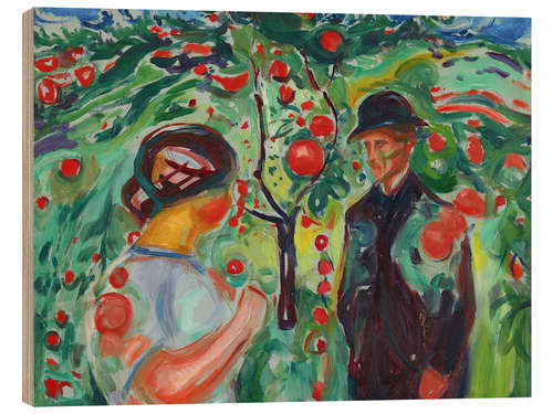 Tableau en bois Beneath the Red Apples