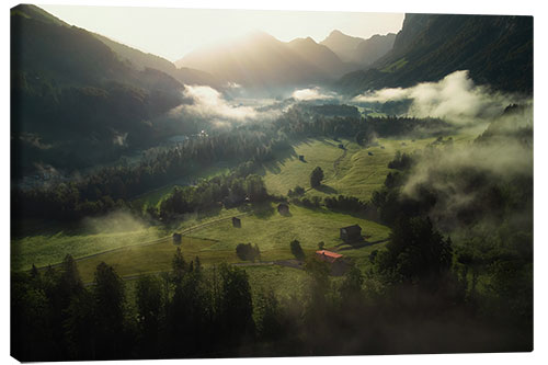 Tableau sur toile Mellau in Bregenzerwald, Austria