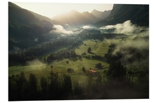 Hartschaumbild Mellau in Bregenzerwald, Österreich