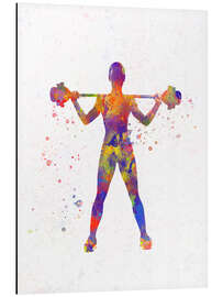 Aluminium print Dumbbell exercise VIII