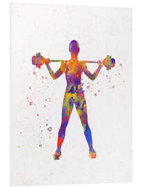 Foam board print Dumbbell exercise VIII