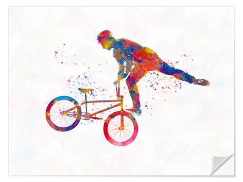 Muursticker BMX sports XVI