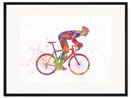 Gerahmter Kunstdruck Radrennfahrer VIII