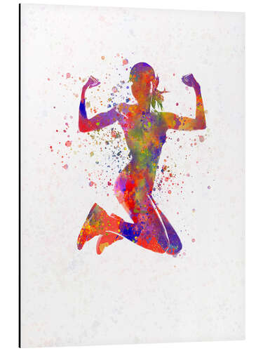 Aluminium print Fitness exercise III