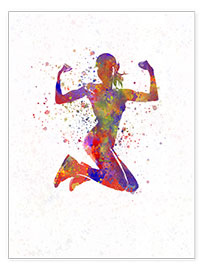 Wall print  Fitness exercise III - nobelart