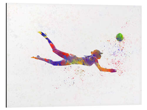 Aluminium print Volleyball player VIII