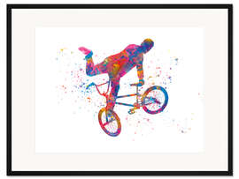 Gerahmter Kunstdruck BMX Sport XV