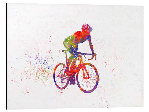 Aluminium print Cycling racer VI