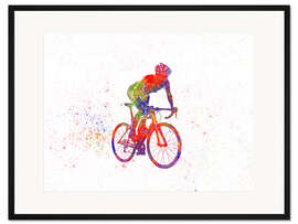 Gerahmter Kunstdruck Radrennfahrer VI