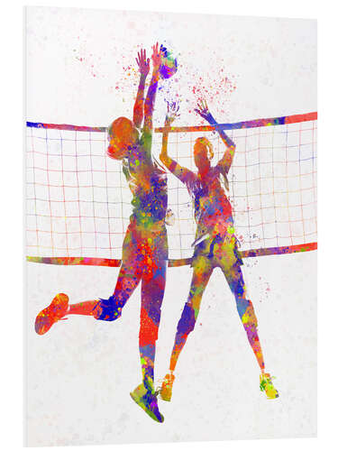 Foam board print Two volleyball players I