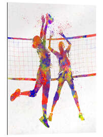 Gallery print Two volleyball players I