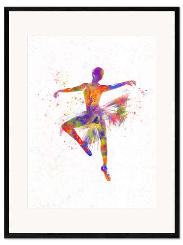 Impression artistique encadrée Ballet dancer III