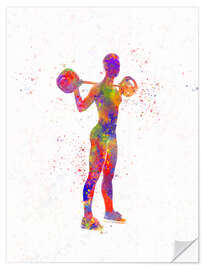 Sticker mural Dumbbell exercise XVI